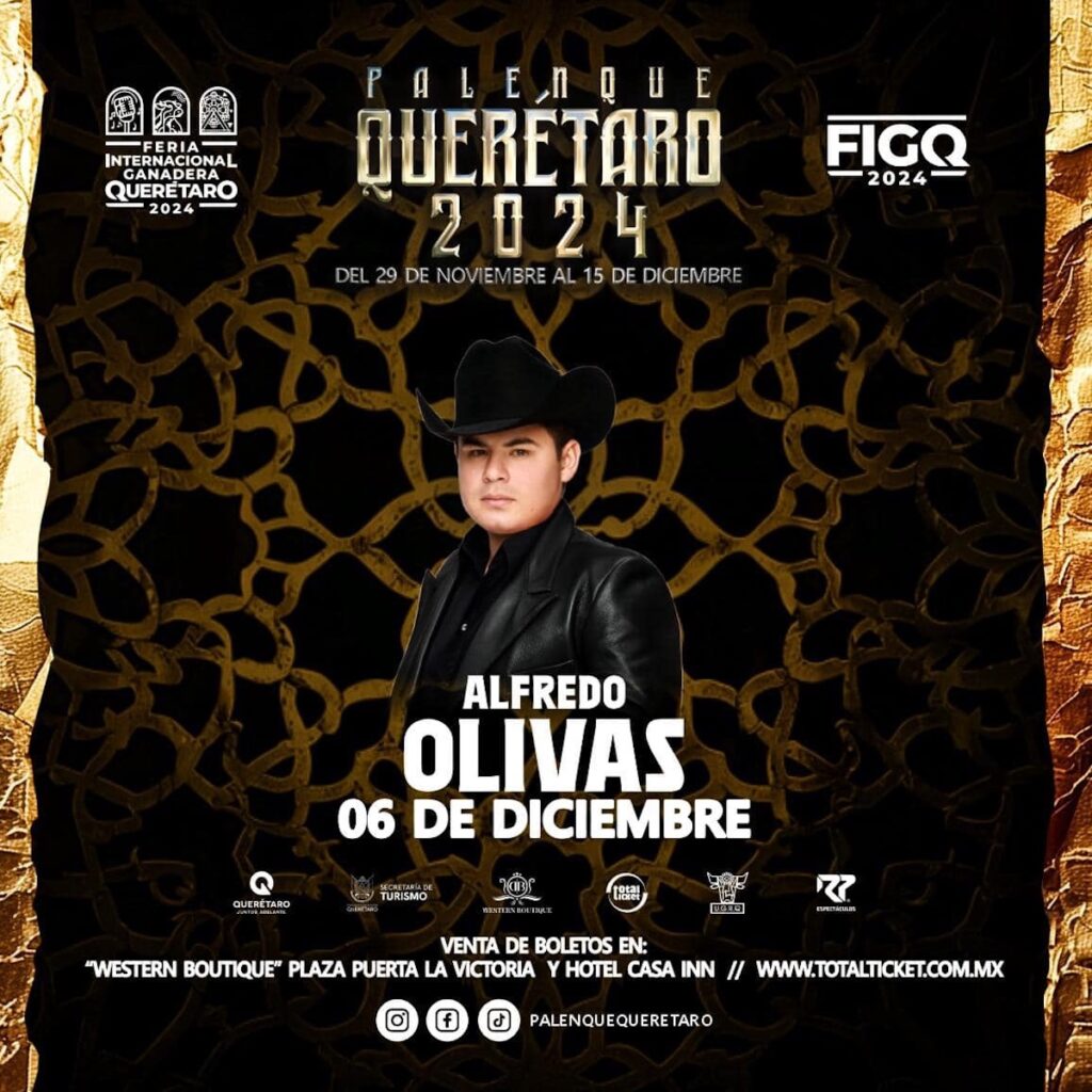 foto para nota de Alfredo Olivas en la Feria de Querétaro 2024