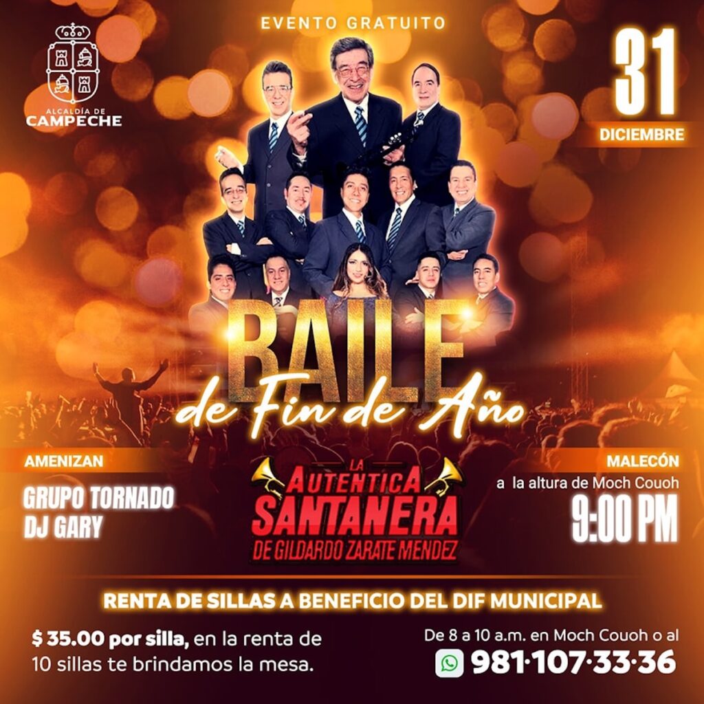 31 de diciembre en Campeche: concierto de Año Nuevo y horario