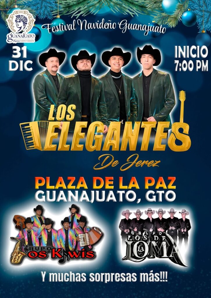 31 de diciembre en Guanajuato: concierto y horario de Año Nuevo