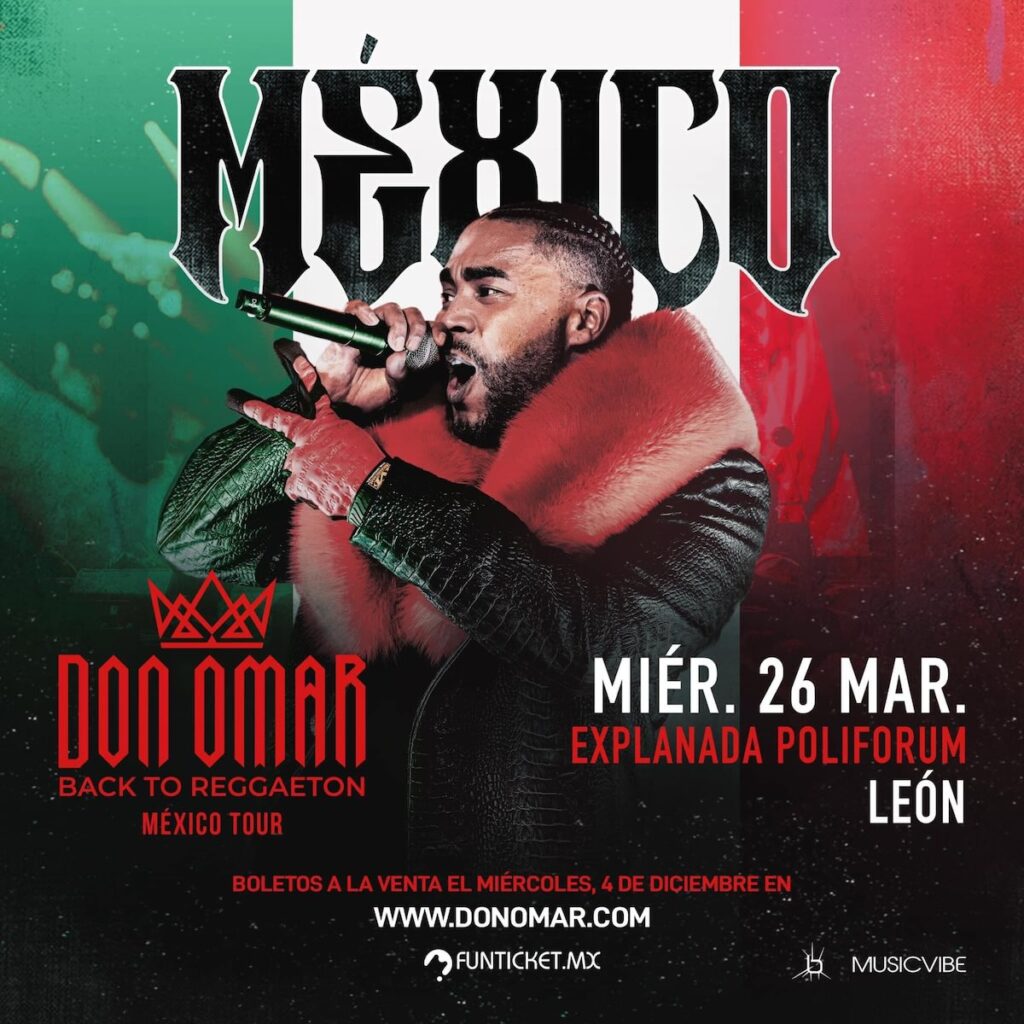 foto para nota de los boletos para Don Omar en León, Guanajuato, 2025 y los precios Funticket