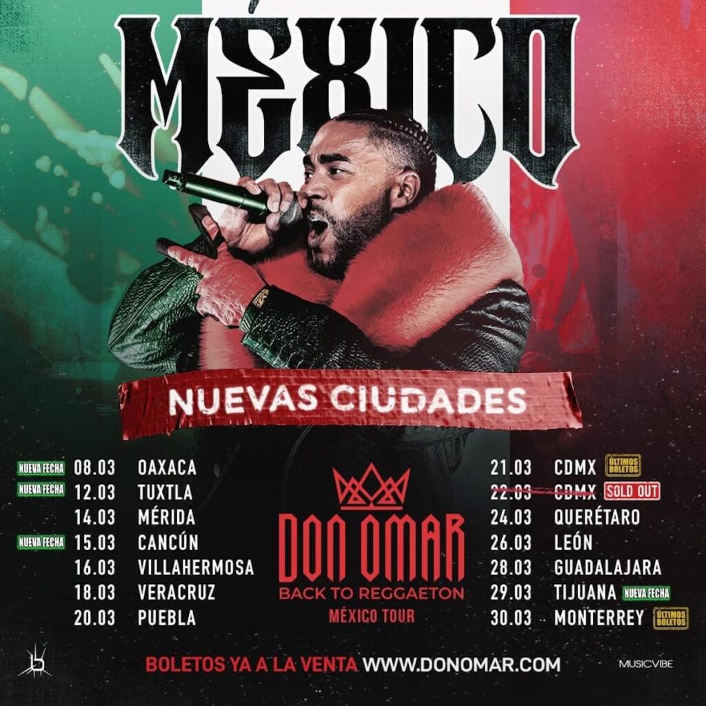 foto para nota de los precios de los boletos de don omar en tijuana 2025