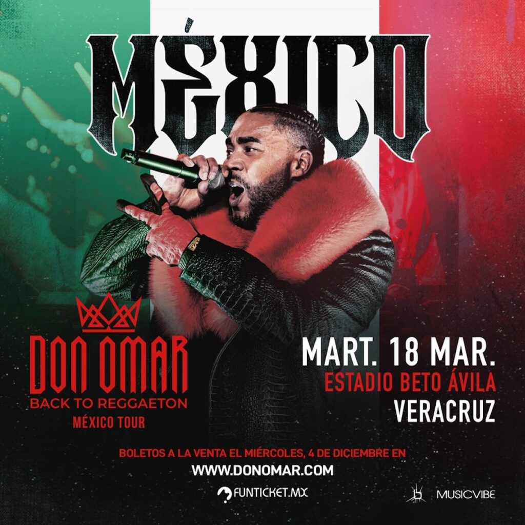 foto para nota de los boletos para Don Omar en Veracruz, 2025 y los precios Funticket