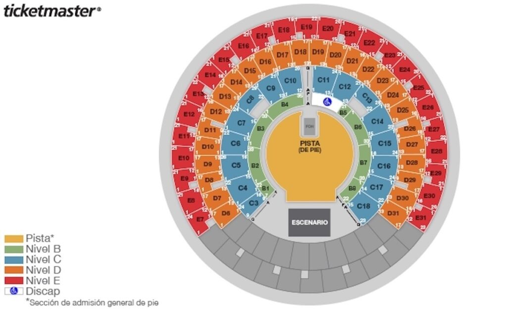 foto para nota de los boletos de justice en el palacio de los deportes