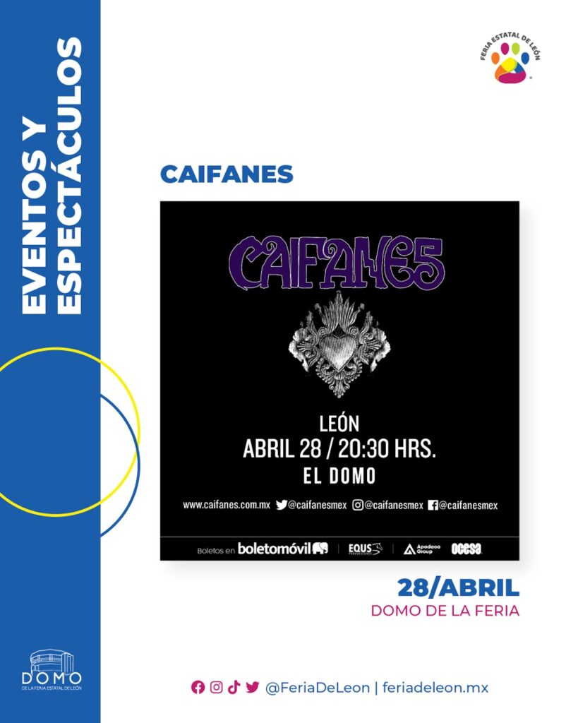 foto para el precio de los boletos para caifanes en la Feria de León 2025