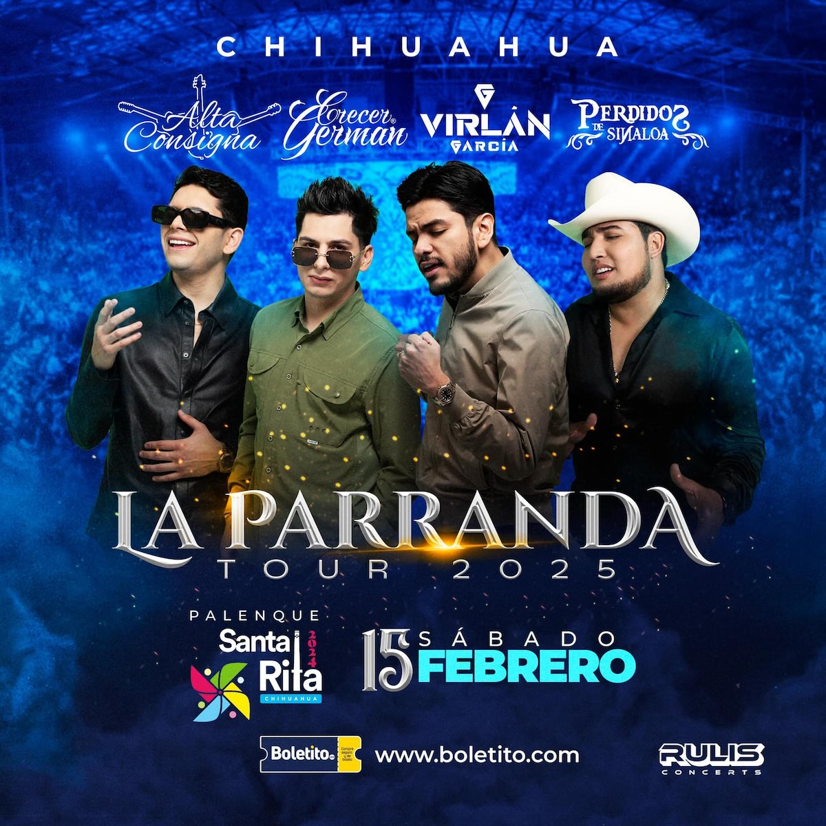 Boletos para La Parranda tour 2025 precios y dónde comprar ConciertosMX