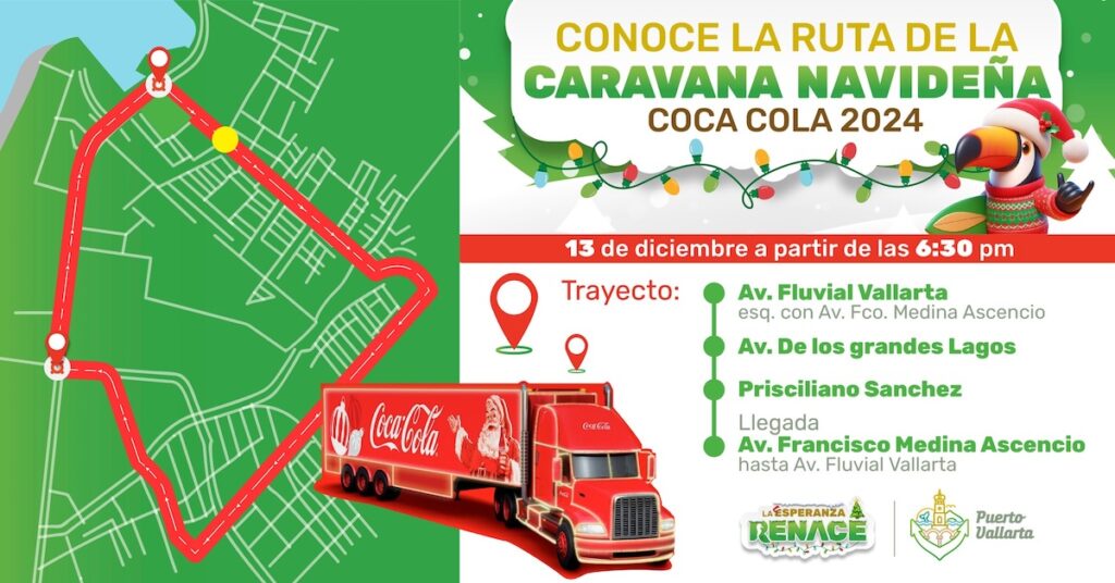 foto para nota de la Caravana Coca-Cola 2024 Puerto Vallarta