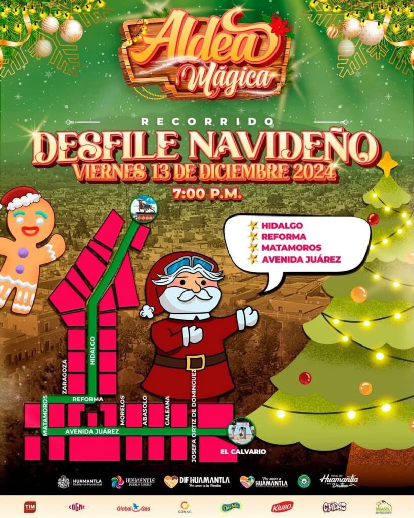 foto para nota del Desfile navideño Huamantla 2024 