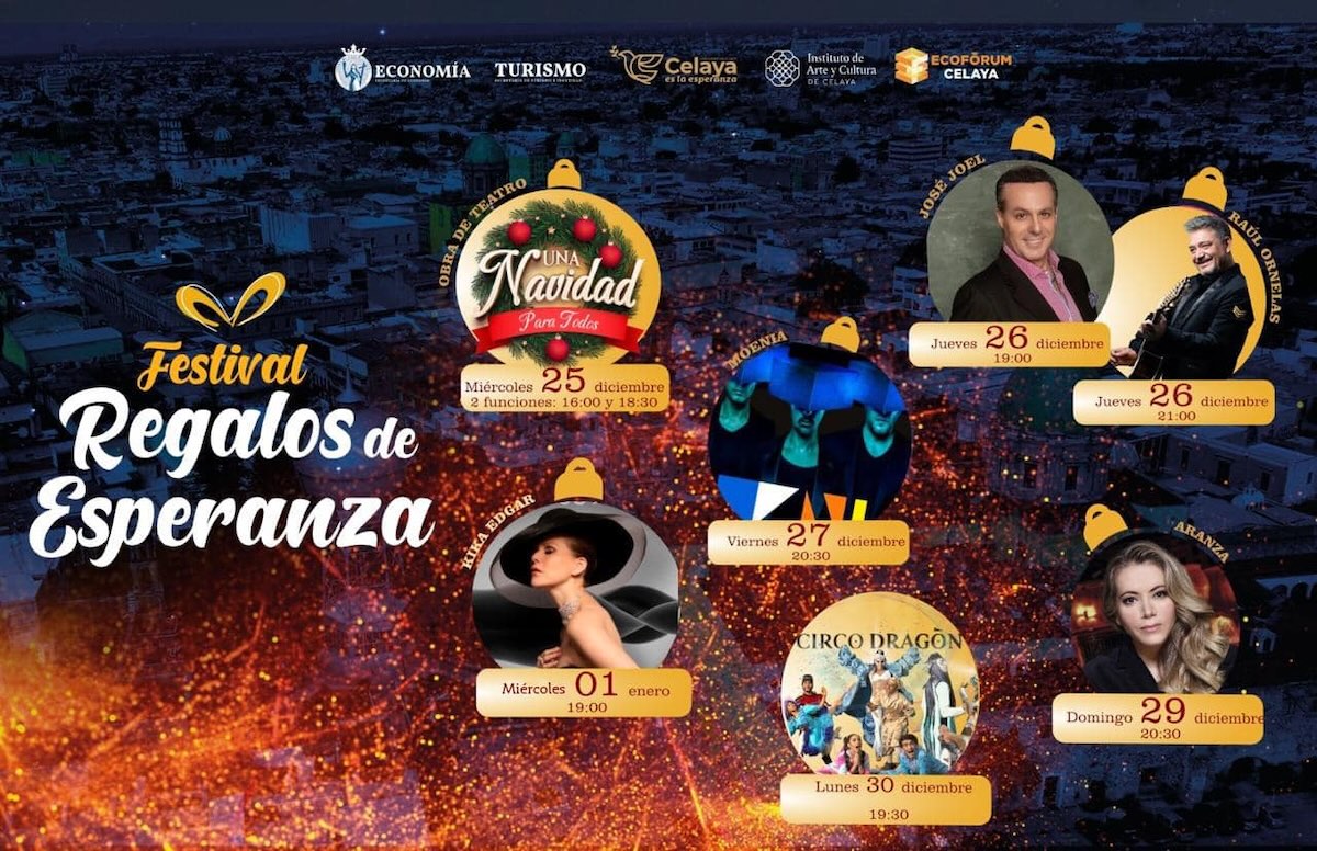 Feria de Navidad de Celaya 2024 fechas, artistas y boletos gratis