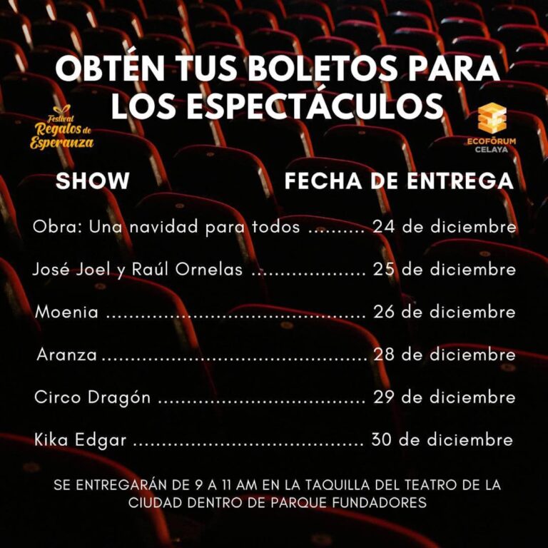 Feria de Navidad de Celaya 2024 fechas, artistas y boletos gratis