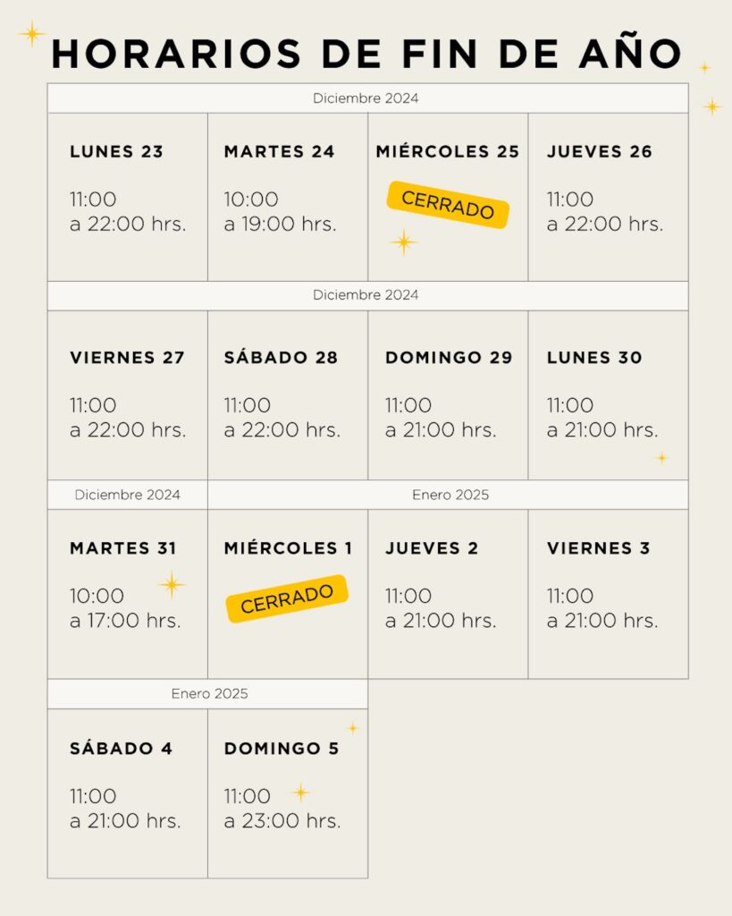 Palacio de Hierro: horario mañana, 31 de diciembre y 1 de enero 2025 