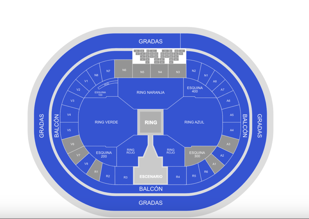 Mapa de la Arena México