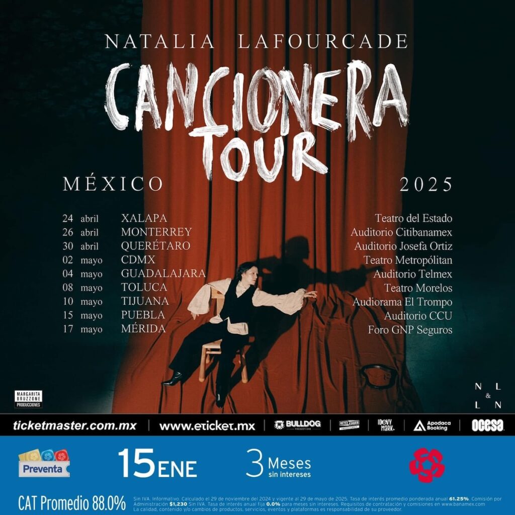 Boletos Natalia Lafourcade conciertos 2025: precios y dónde comprar