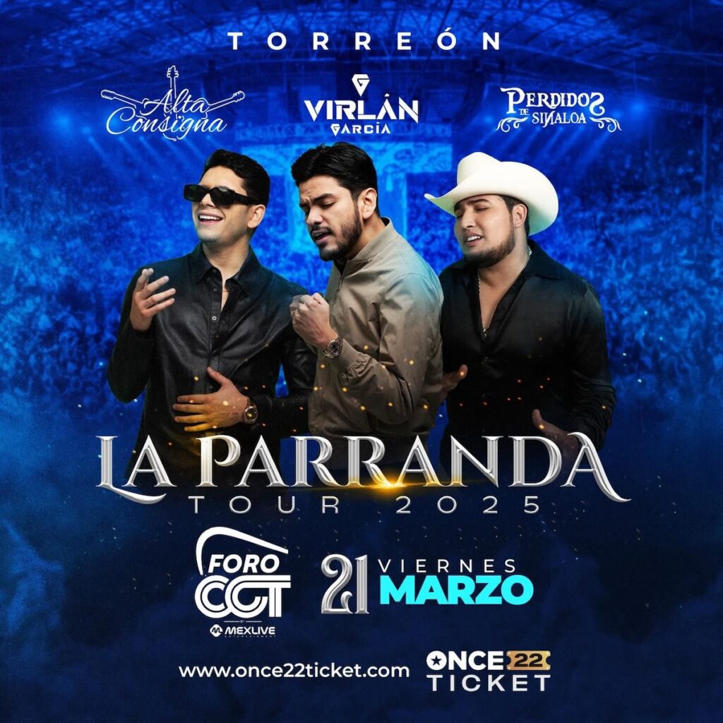 Boletos para La Parranda Tour en Torreón 2025: precios y dónde comprar