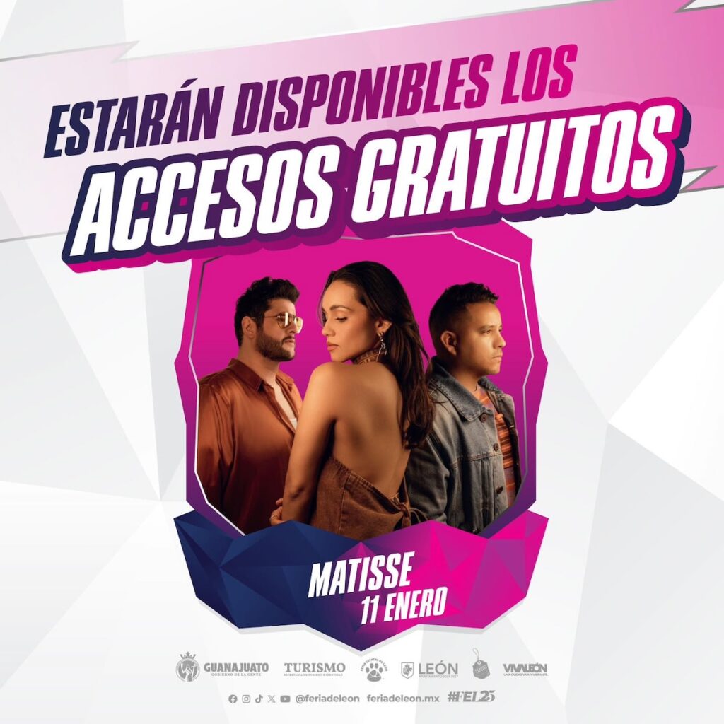 Boletos para Matisse en el Foro Mazda gratis: hora y página oficial