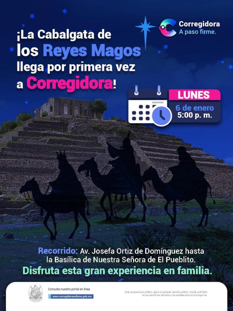 Cabalgata de Reyes Magos Corregidora, Querétaro, 2025: horario, ruta y clima