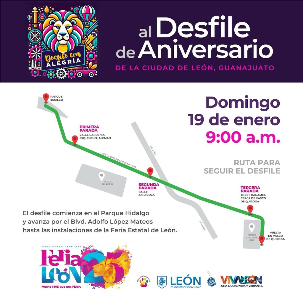 Desfile Feria de León 2025: horario, ruta, calles cerradas y clima