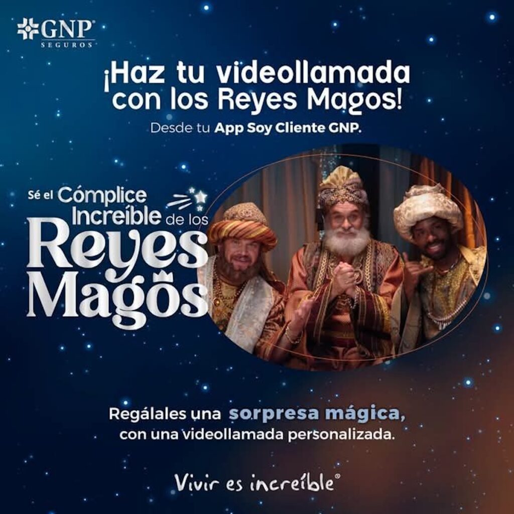 Video llamada con los Reyes Magos personalizada GNP Seguros 2025